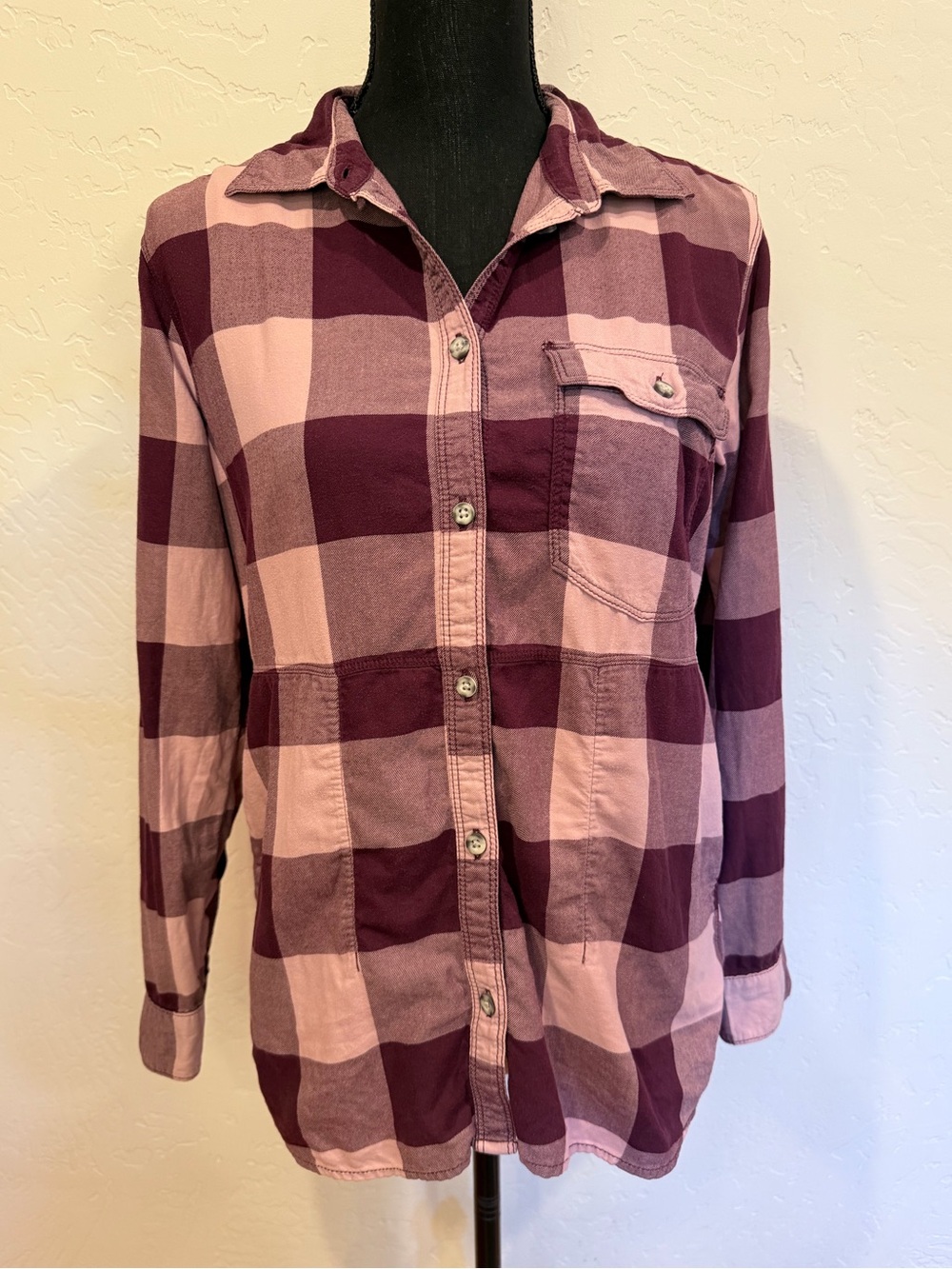 Mountain Hardwear purple Plaid Button-Down Shirt